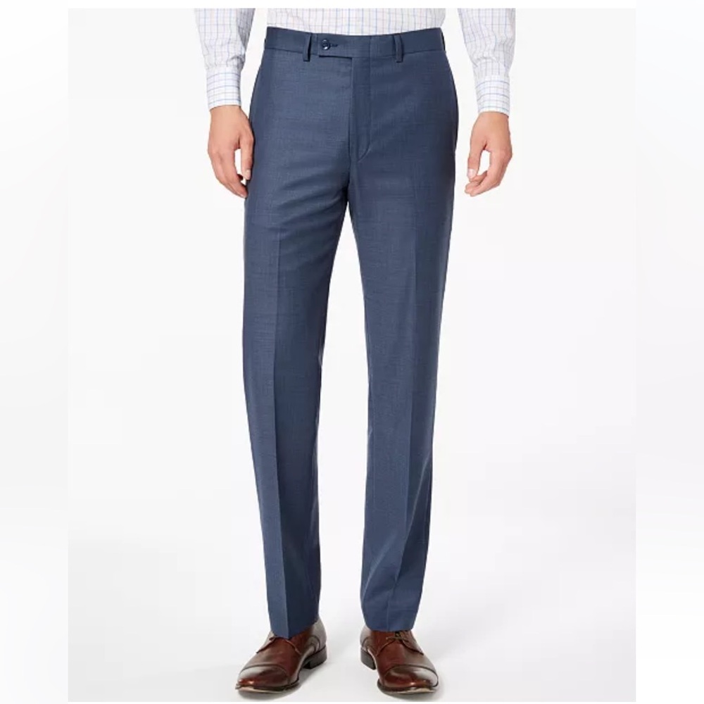 Calvin Klein Men's Slim-Fit Wool Dress Pants